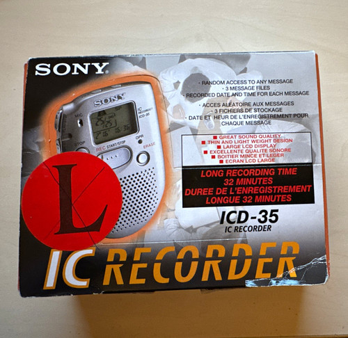 Sony icd recorder - icd-35, ic