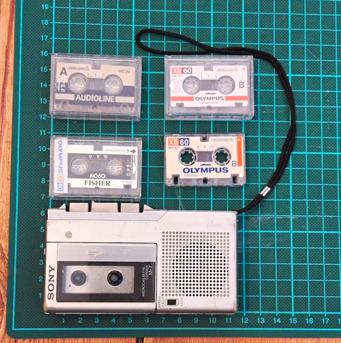 Sony microcassette corder - sony, microcassette-corder